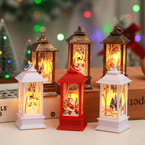 Nostalgic Christmas lantern with LED light Bowlift