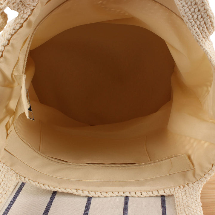 Hand-knotted tote bag with airy structure Bowlift