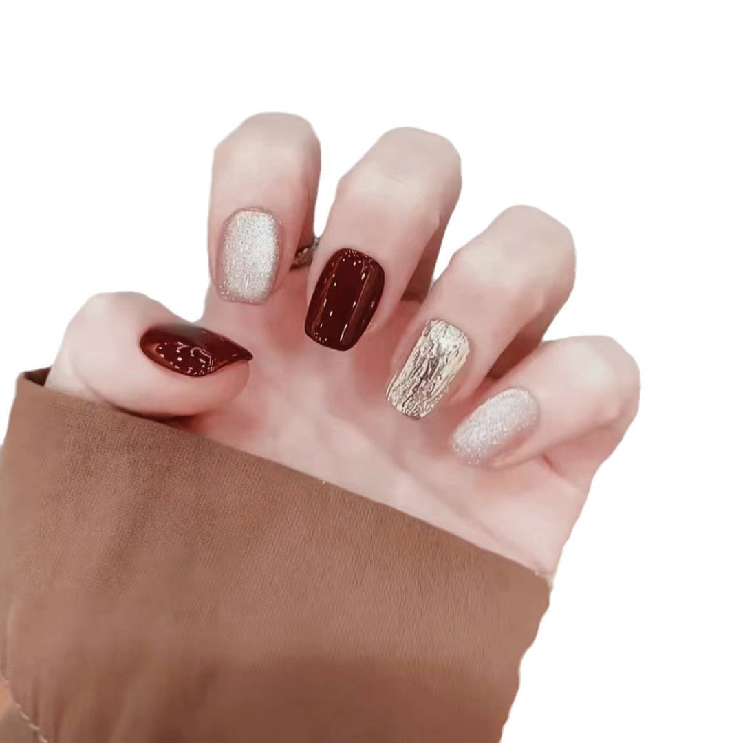 Glamorous Multi-Finish Press-On Nails Bowlift