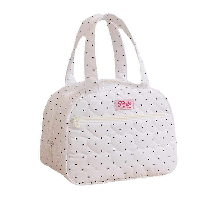 Quilted Floral Lunch Tote Bowlift