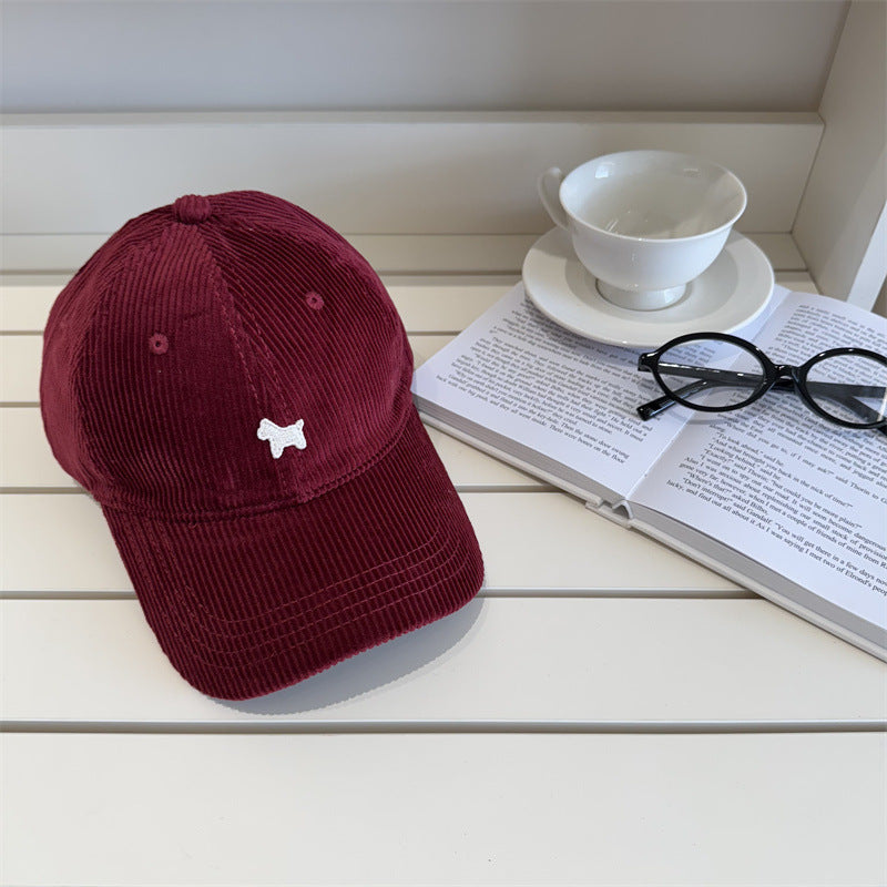 Women's Corduroy Baseball Cap Bowlift