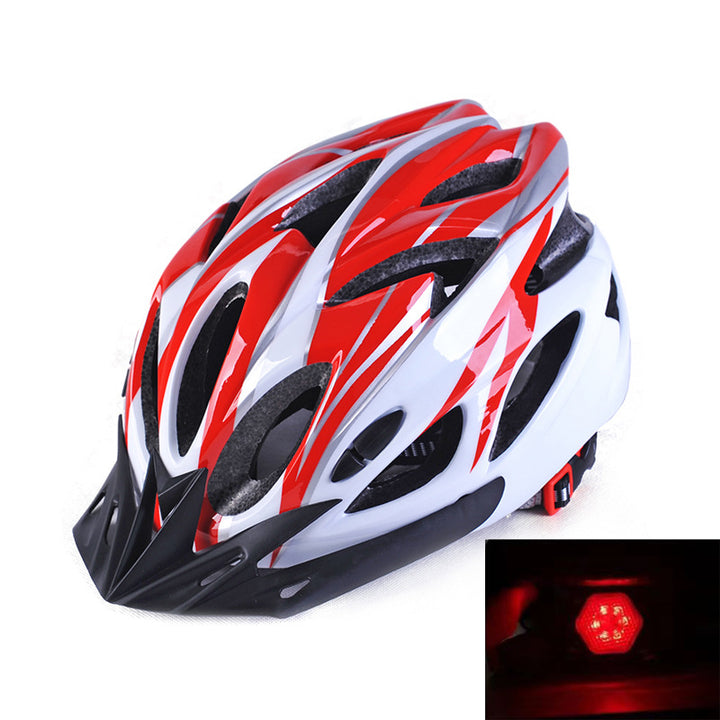 Mountain bike helmet with integrated safety light and dynamic ventilation Bowlift