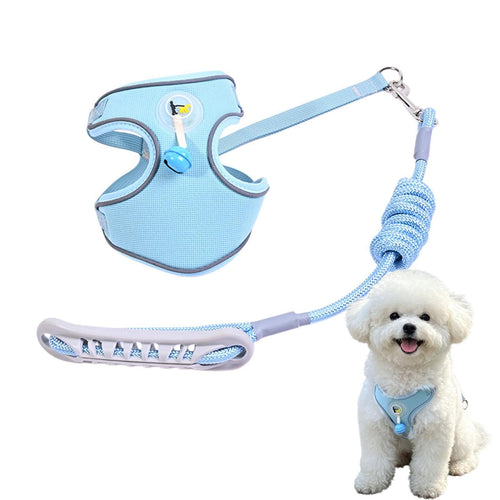 Pet harness with leash Bowlift