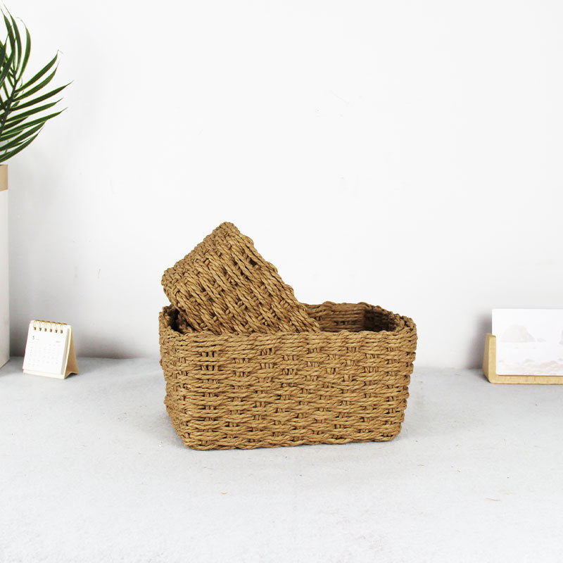 Natural Woven Storage Organizer Bowlift