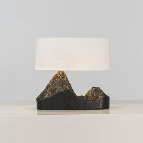 Decorative Mountain Sculpture Table Lamp