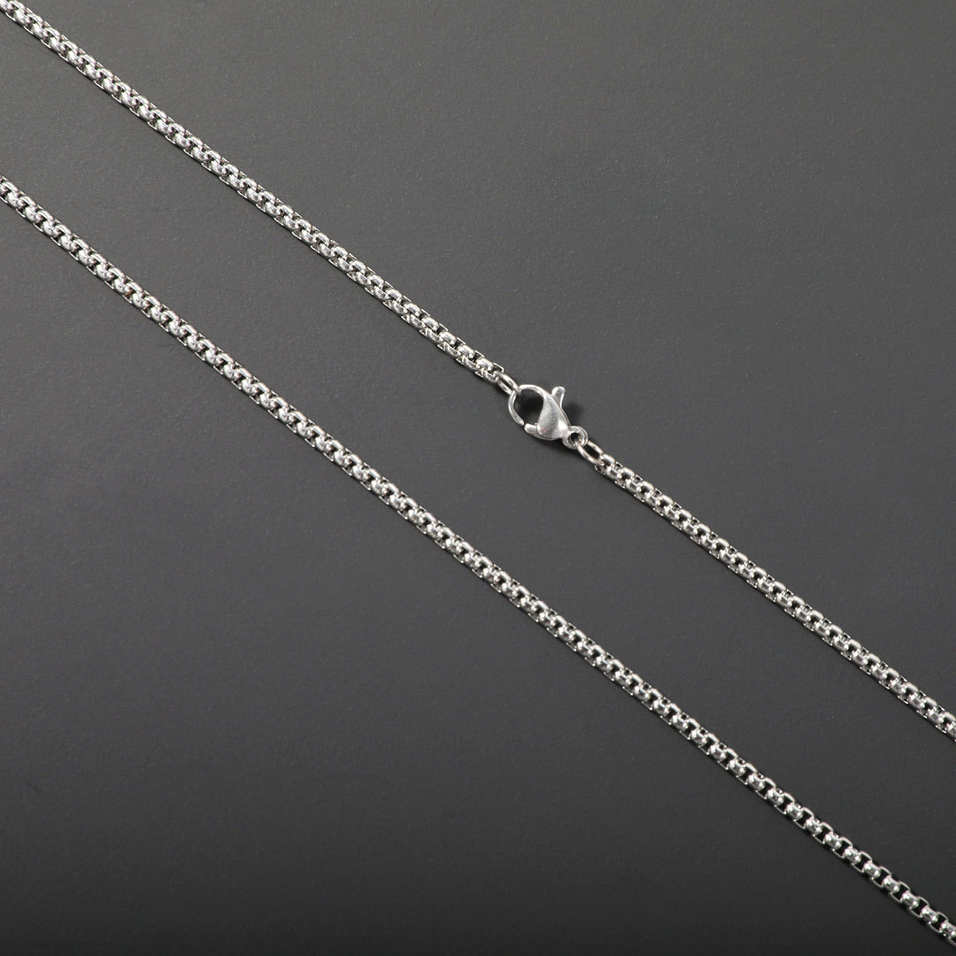 Sleek Stainless Steel Chain Necklace Bowlift