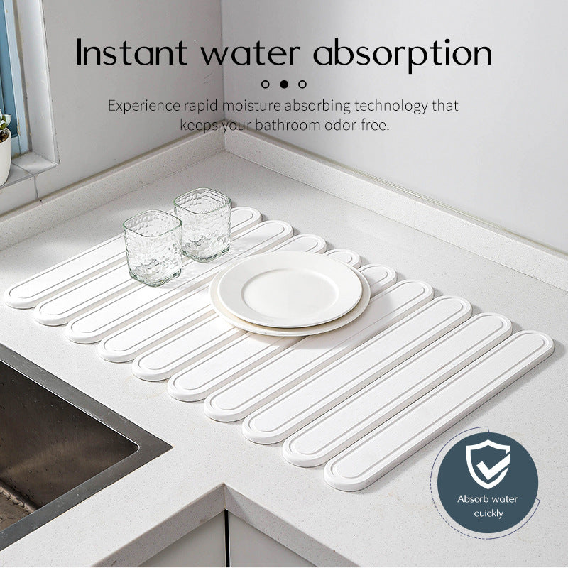 High-Absorbency Kitchen Drying Mat Bowlift
