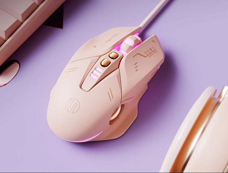 Ergonomic Gaming Mouse with Customizable RGB Lighting Bowlift