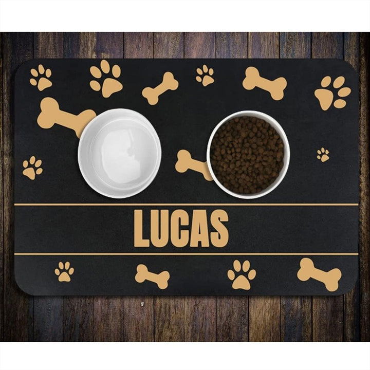 Extra large waterproof silicone pet feeding mat with non-slip backing Bowlift