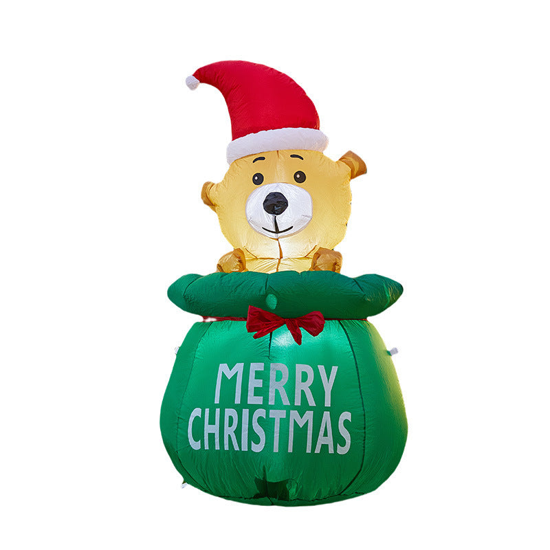 Funny Santa Climbing Figure Bowlift