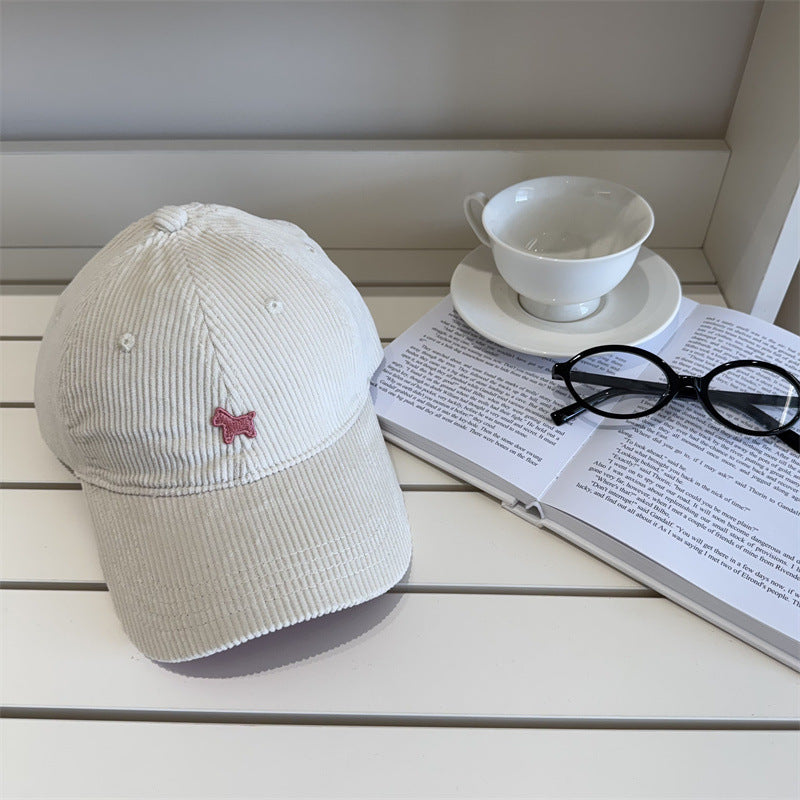 Women's Corduroy Baseball Cap Bowlift