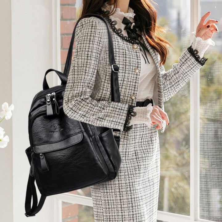 Multi-Compartment Stylish Backpack Bowlift