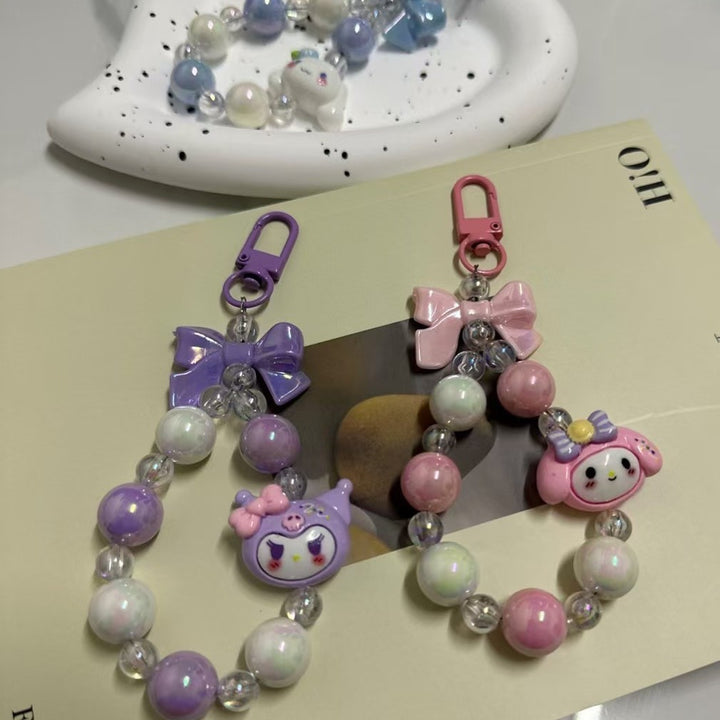 Cute Character Beaded Phone Chain Bowlift