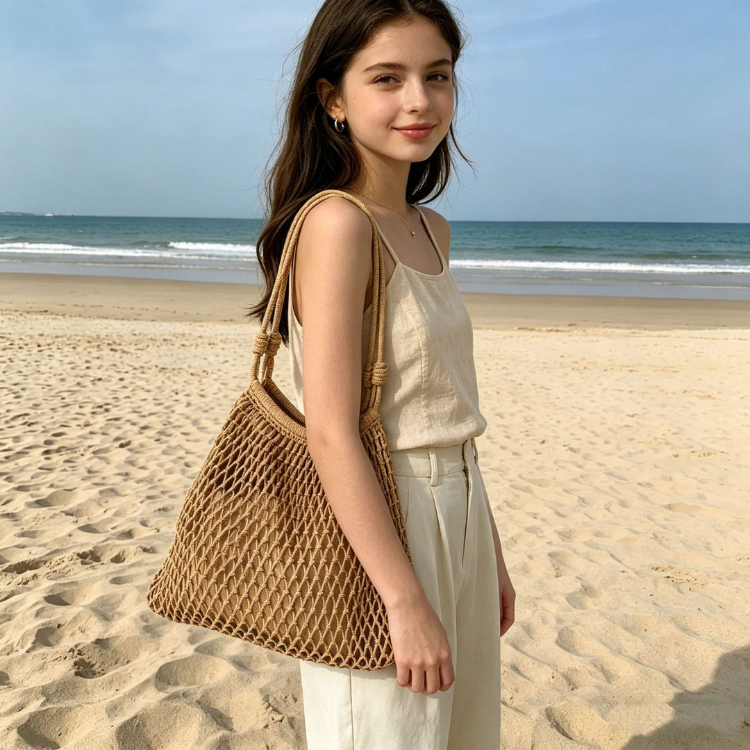 Mesh tote bag with soft handle Bowlift