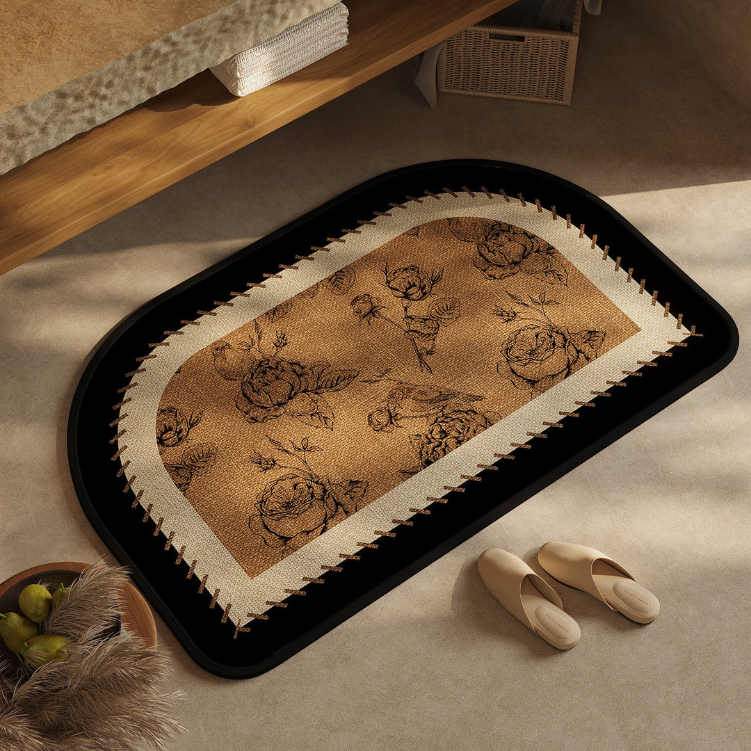 Chic Geometric Design Bath Mat Bowlift