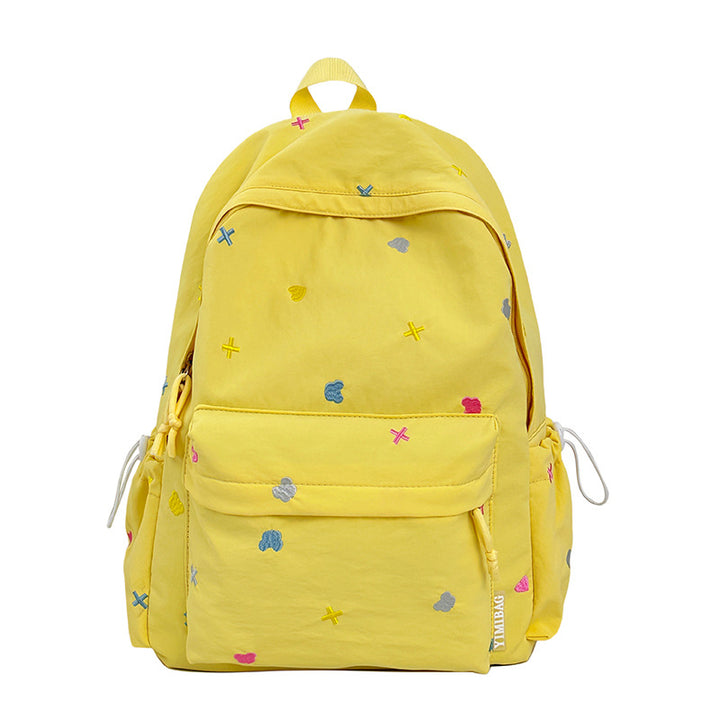 Playful Heart-Patterned Backpack Bowlift