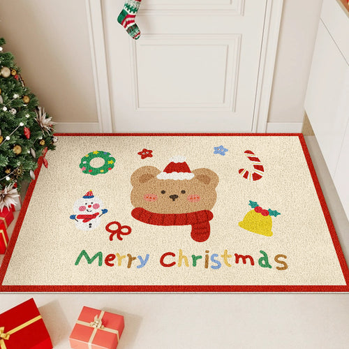 Festive Christmas-Themed Area Mat