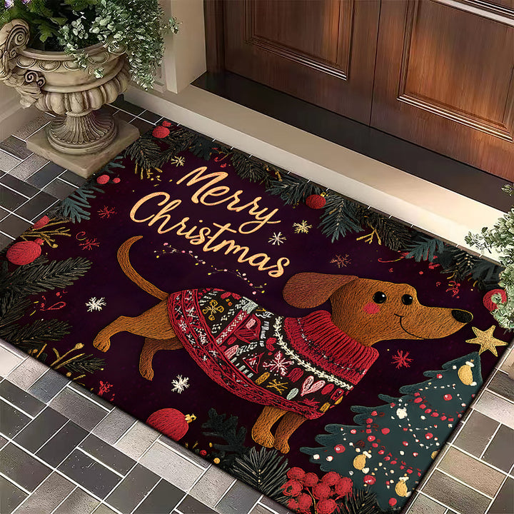 Decorative Christmas-Themed Entrance Mat Bowlift