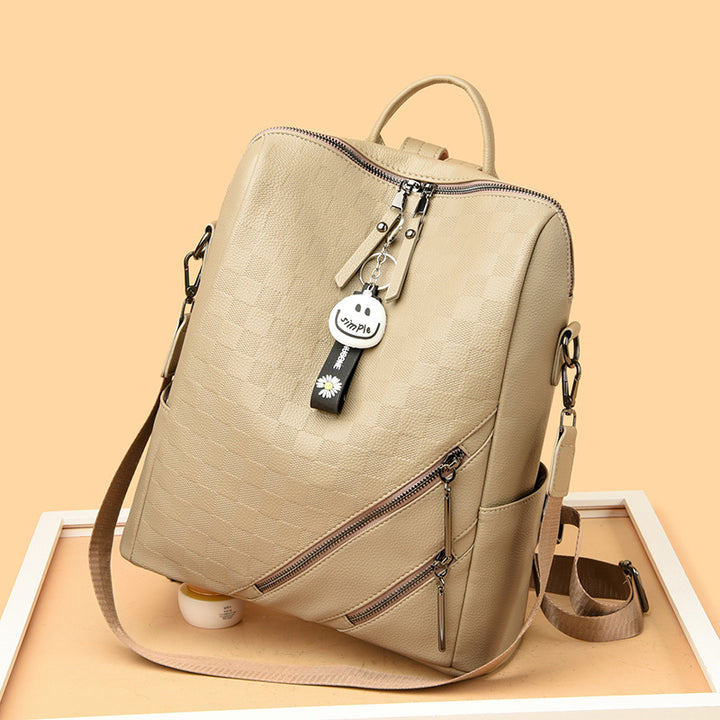 Checkered Pattern Stylish Backpack Bowlift