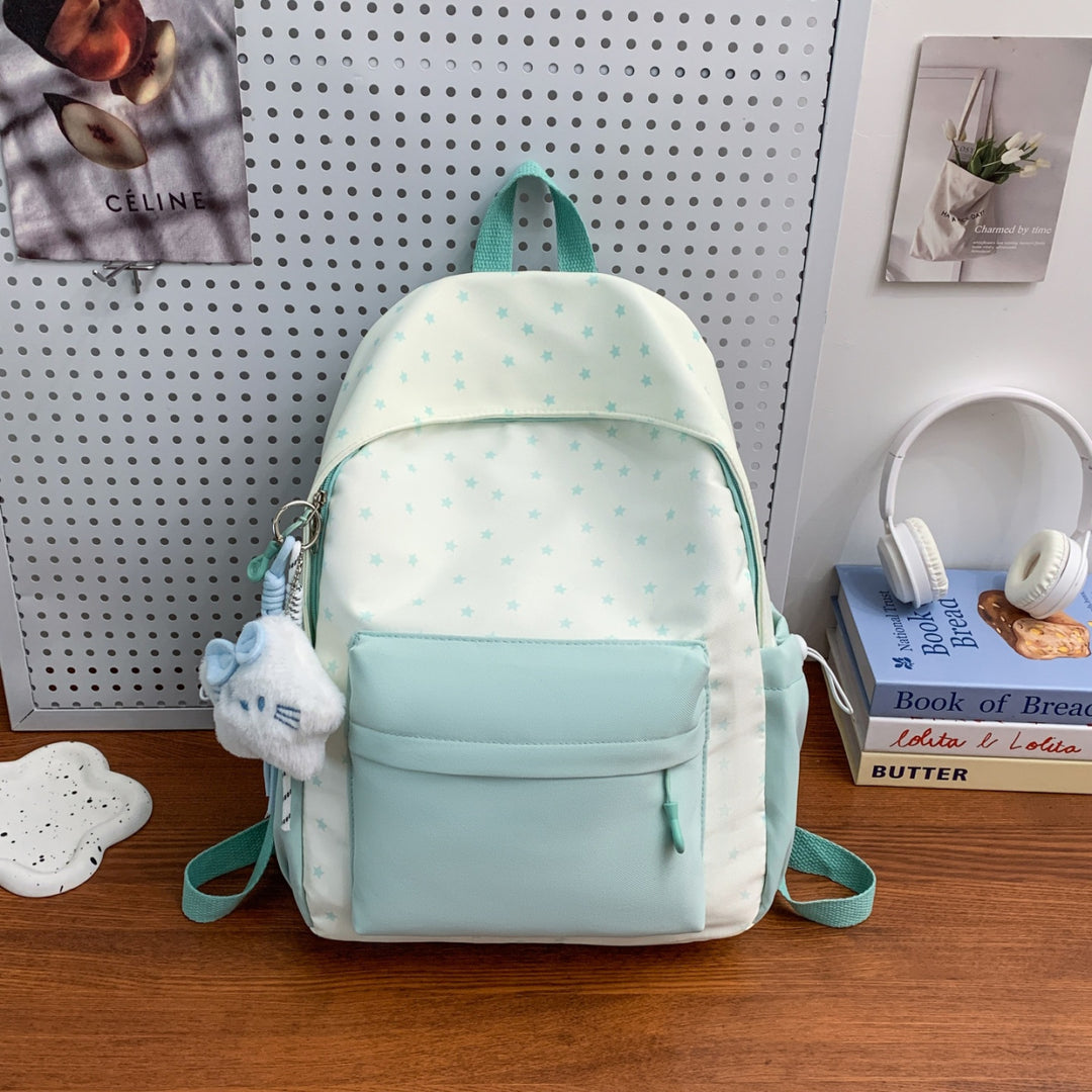 Everyday backpack with playful star design and additional front pocket Bowlift