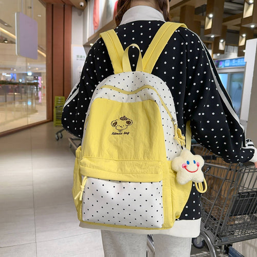 Playful Polka Dot Backpack Bowlift