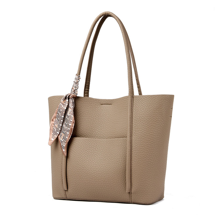 Textured Leather Tote Bag Bowlift
