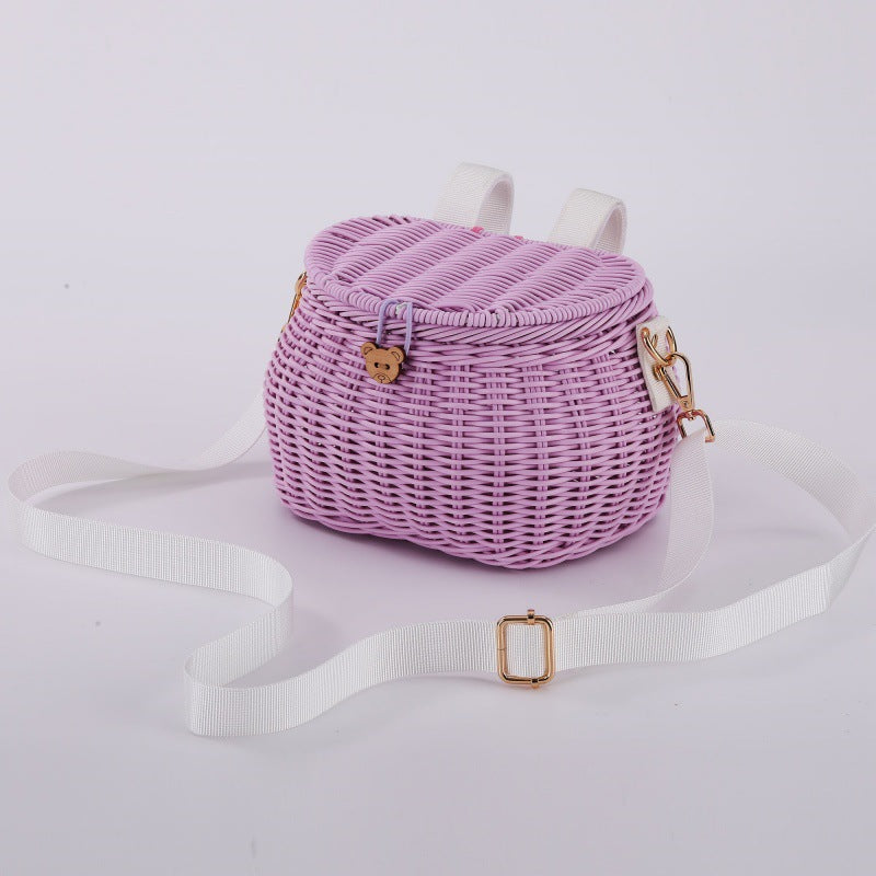 Decorative Woven Storage Basket Bowlift