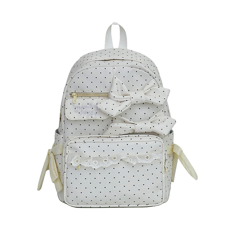 Cute Bow-Embellished School Backpack Bowlift