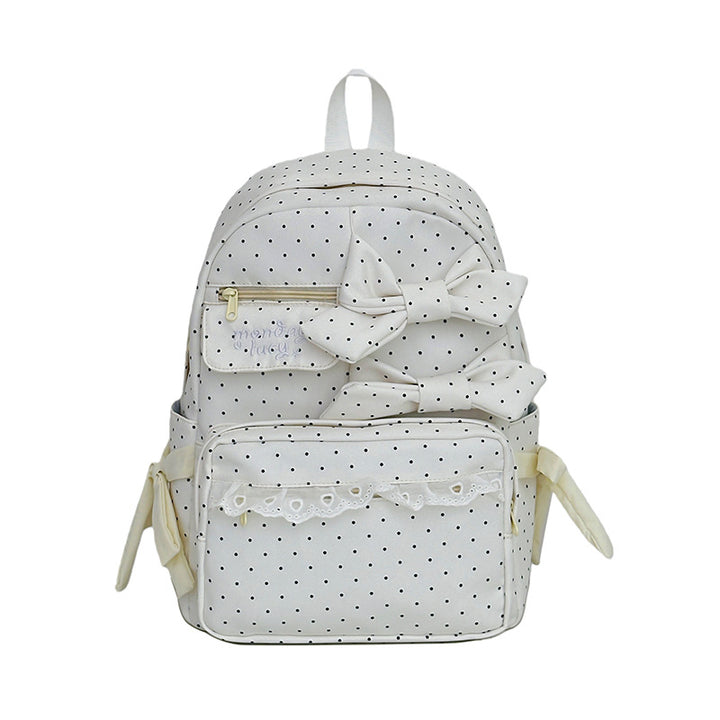 Cute Bow-Embellished School Backpack Bowlift
