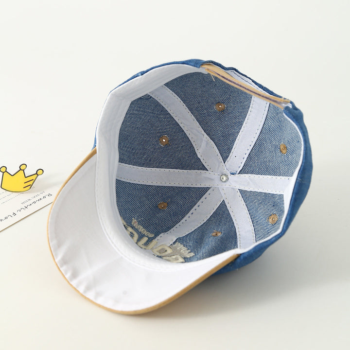 Unisex Adjustable Denim Baseball Cap Bowlift
