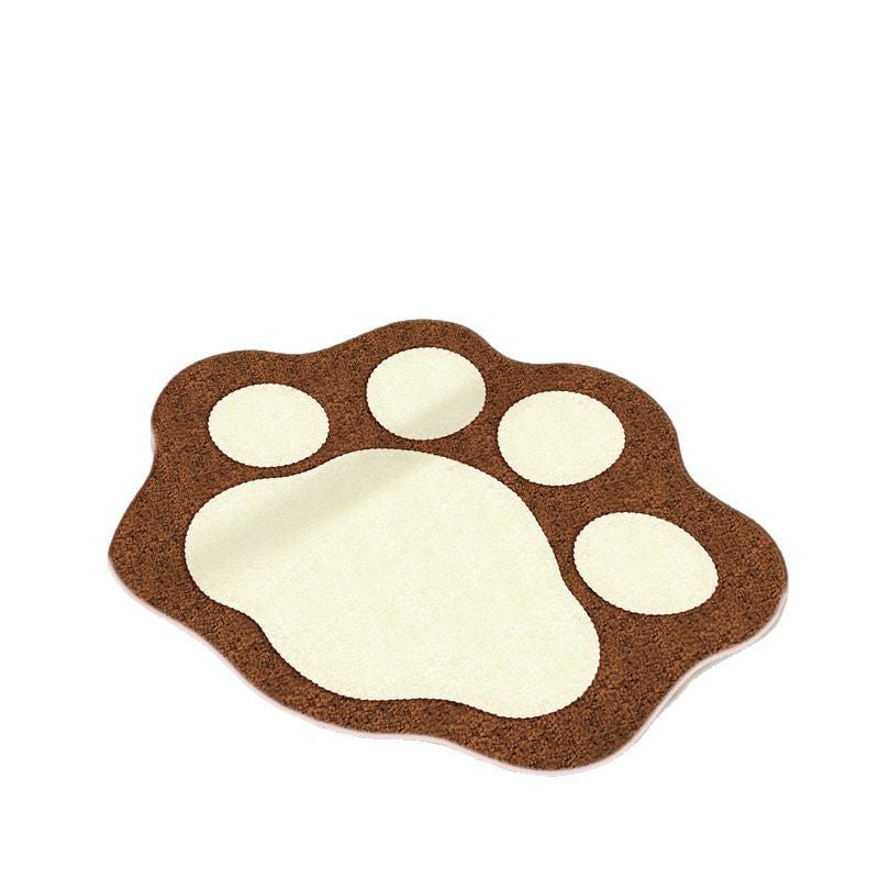 Fun Paw Print Bath Mat Bowlift