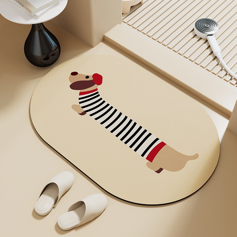 Decorative Bathroom Mat Bowlift