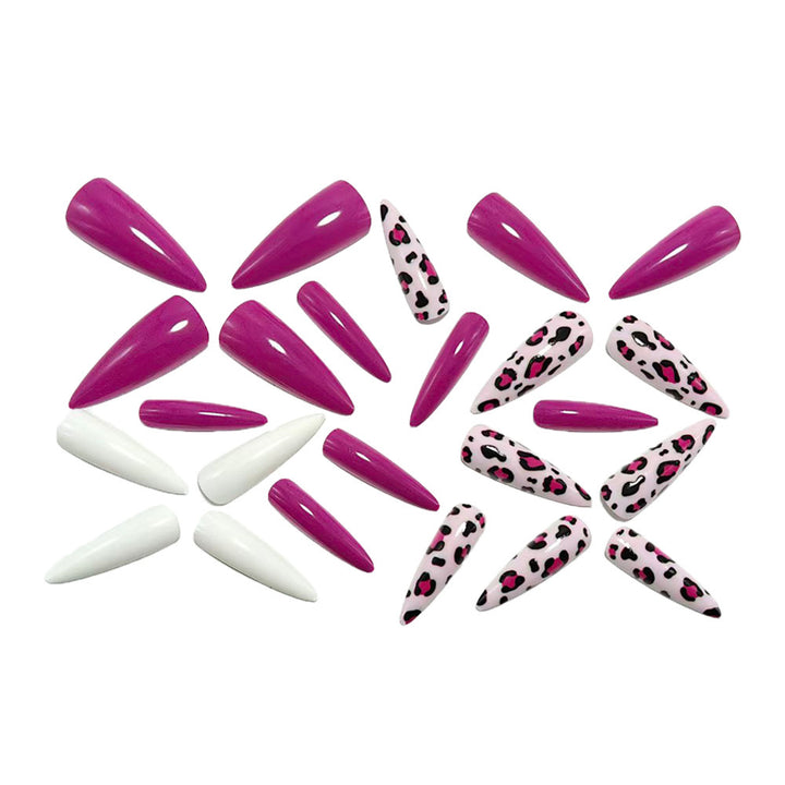 Modern leopard pattern artificial nails Bowlift