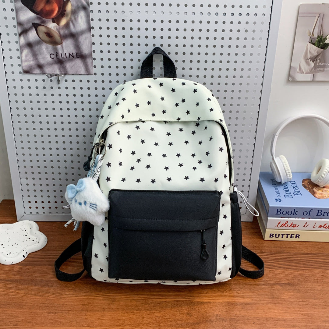 Everyday backpack with playful star design and additional front pocket Bowlift