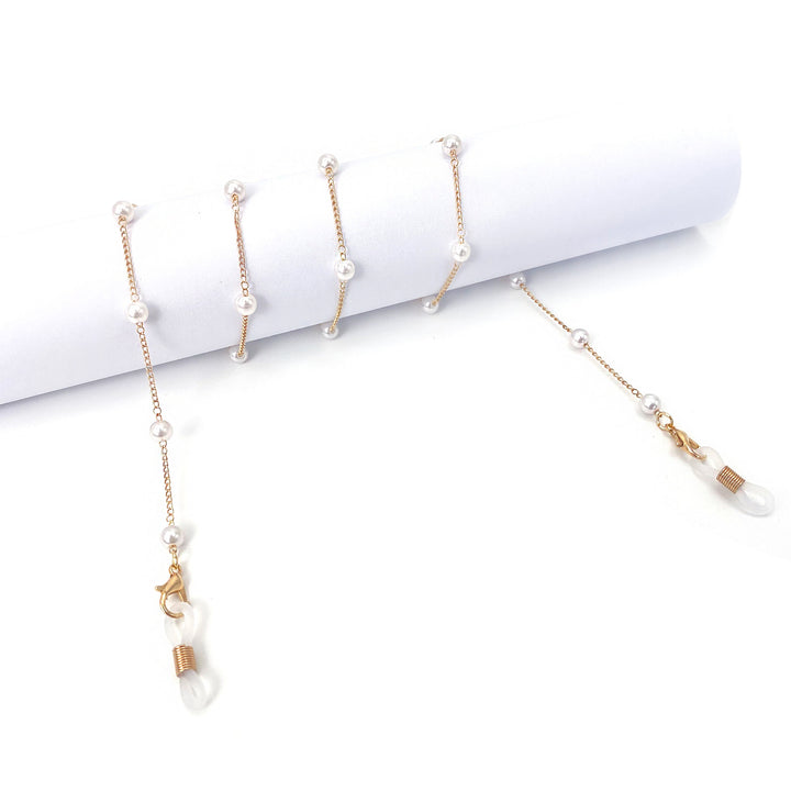 Pearl-Accented Eyewear Chain Bowlift