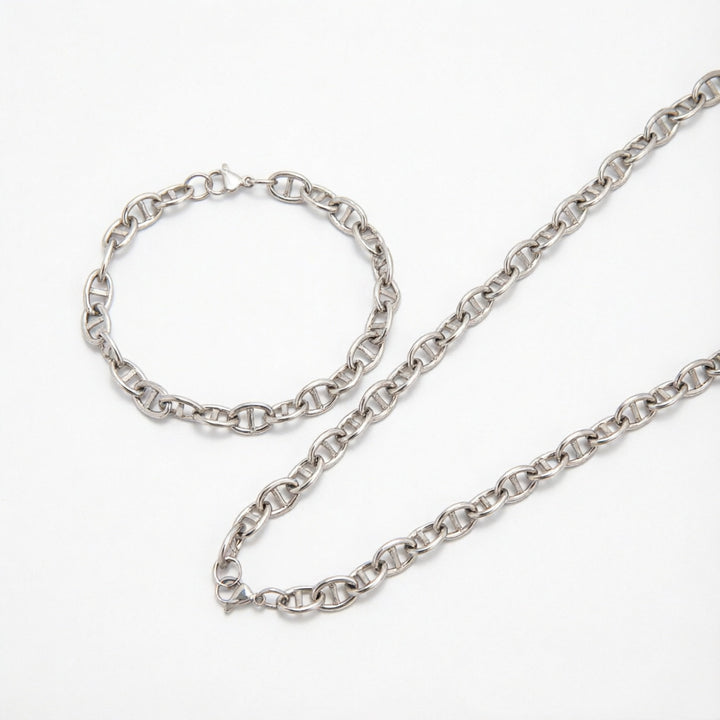 Elegant Interlinked Chain Jewelry Set Bowlift