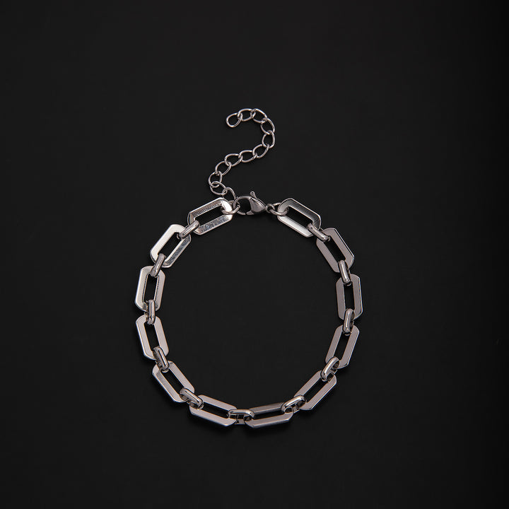 Elegant Geometric Link Bracelet Bowlift