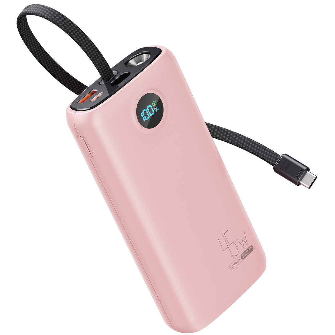 High-performance power bank with digital charging display and 45W fast charging function Bowlift
