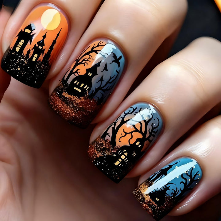 Halloween artificial nail set Bowlift