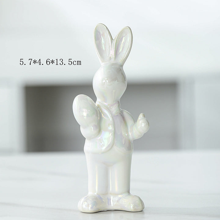 Decorative Ceramic Bunny Bowlift