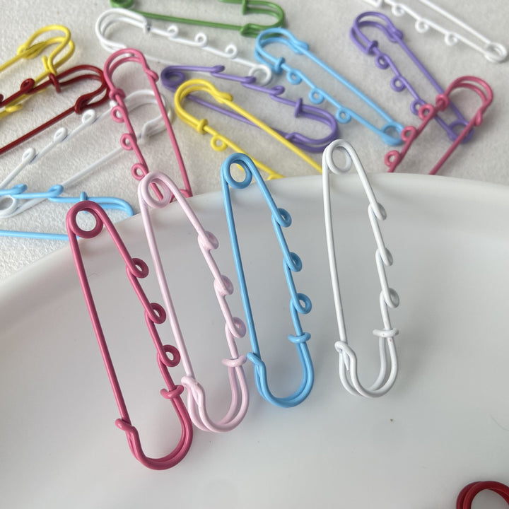 Decorative Safety Pin Brooch Bowlift