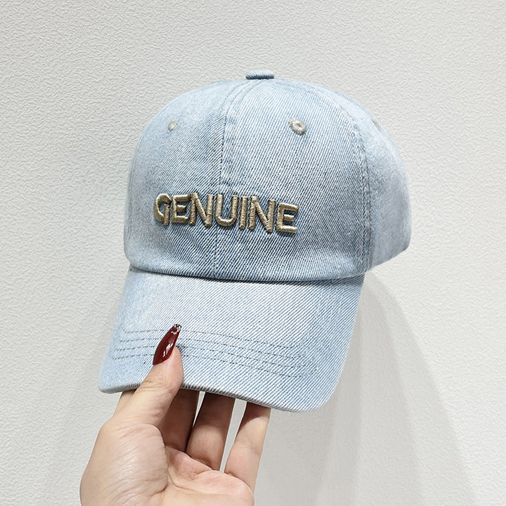 Men's Denim Baseball Cap Bowlift
