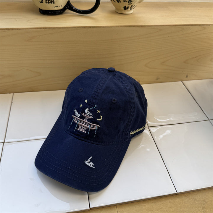 Women's Adjustable Embroidered Cap Bowlift