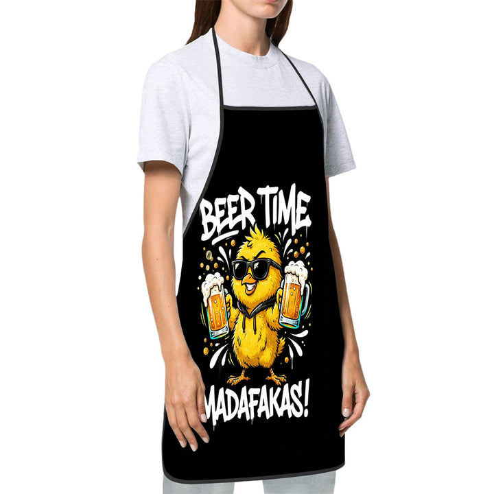 Dog Lover Full-Coverage Kitchen Apron With Adjustable Neck Strap And Waterproof Polyester Shell