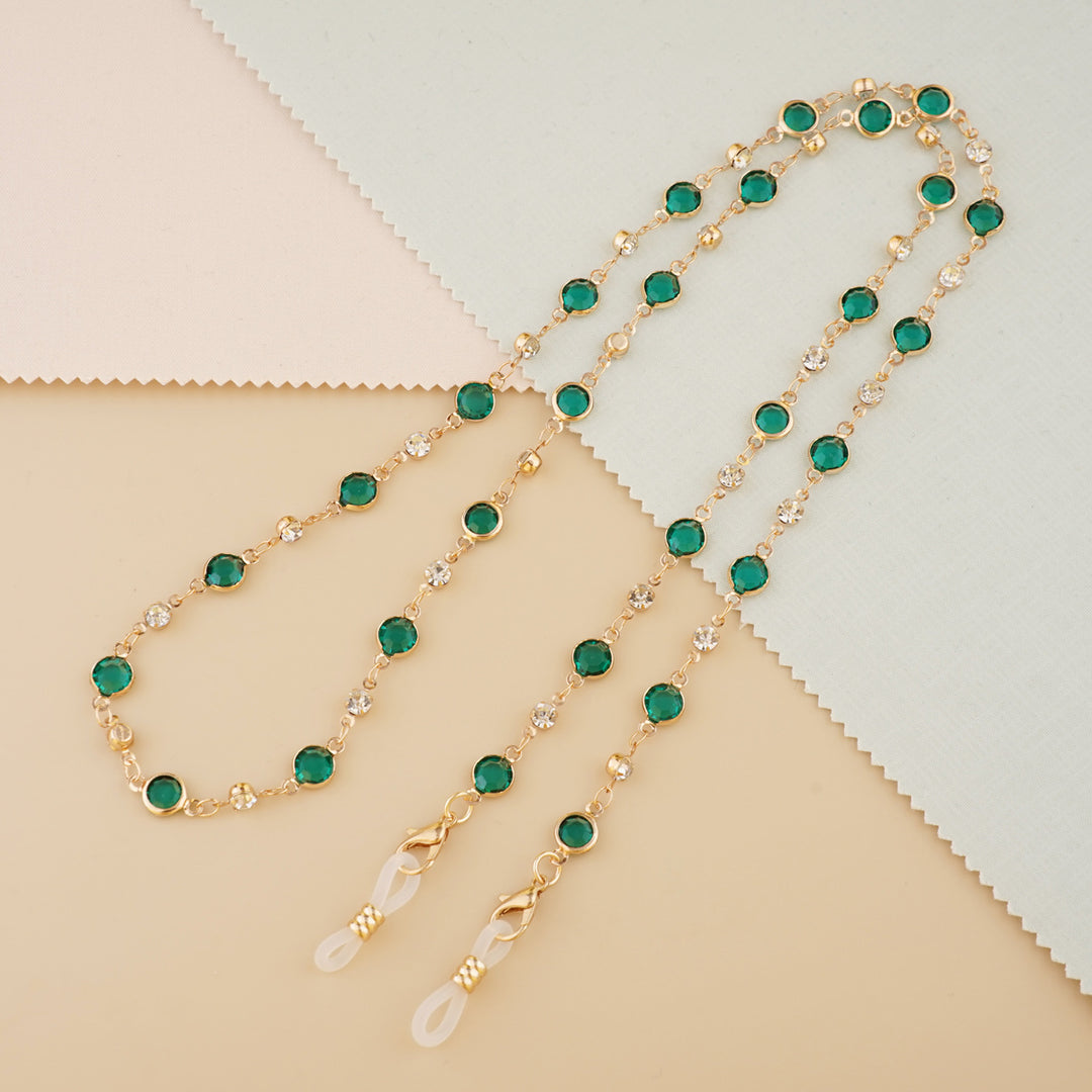 Decorative Gemstone Eyewear Chain Bowlift