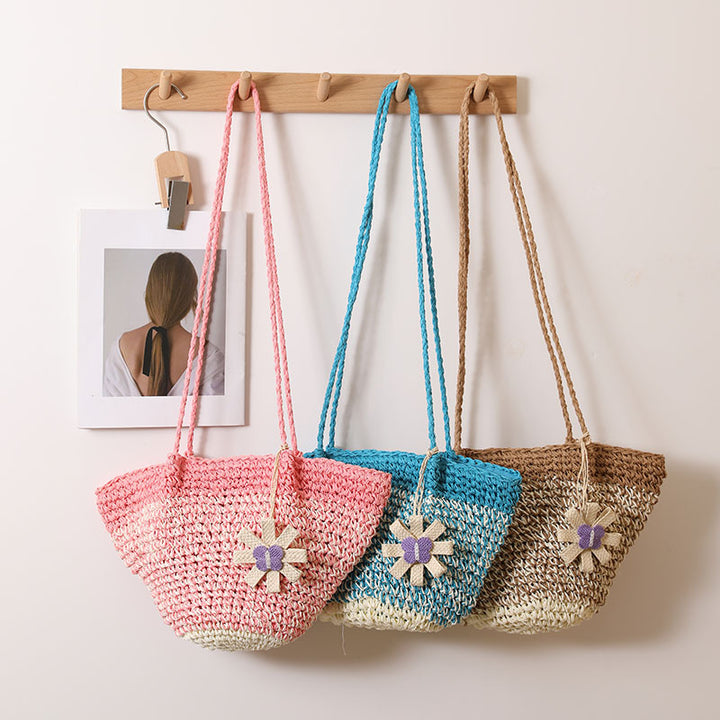 Fashionable and Handcrafted Handbag with Floral Accent Bowlift
