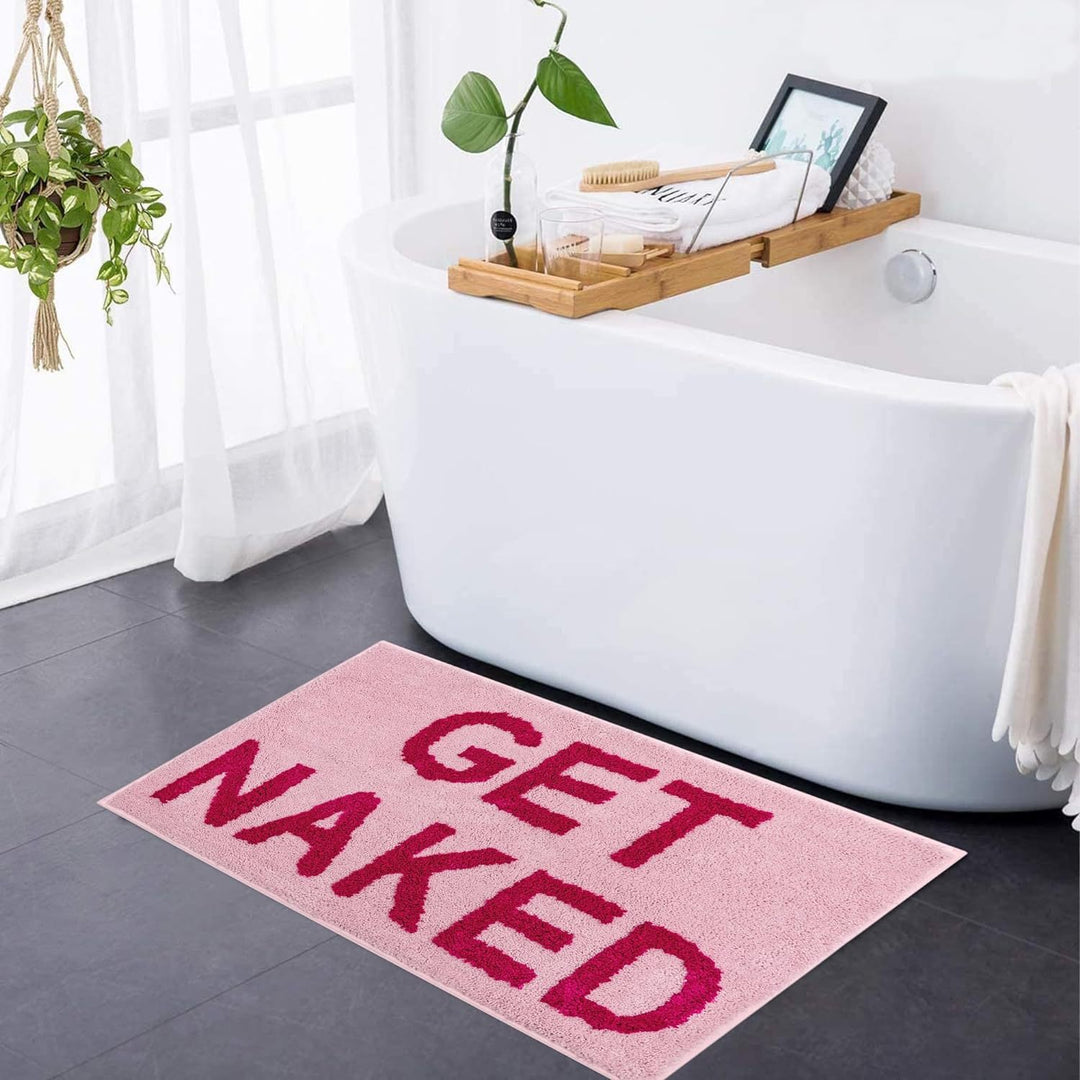 Playful Text Bath Mat Bowlift