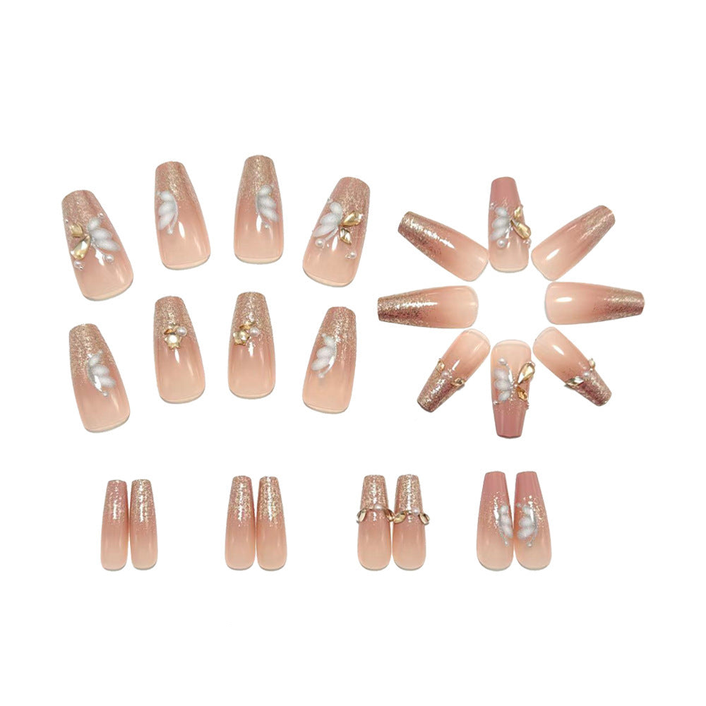 Luxury glitter design artificial nails Bowlift