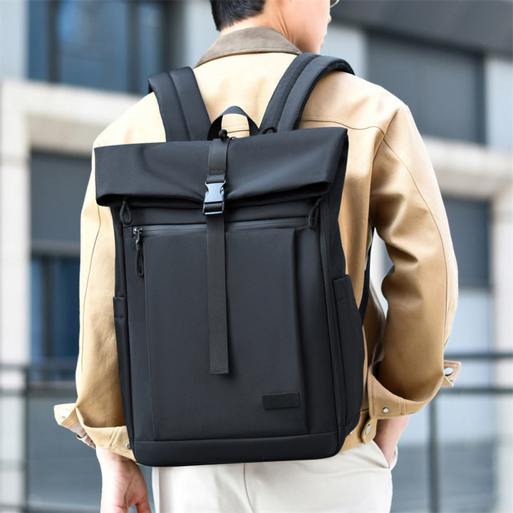 Roll-Top Laptop Backpack with Secure Closure Bowlift