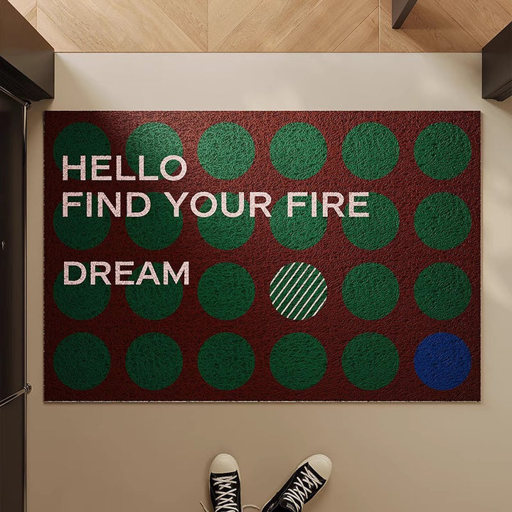 Welcome Message Indoor Doormat Bowlift